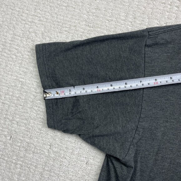 Y2K Volcom T-Shirt Men L Gray Minimalist Logo Tee Surf Skate Casual Summer Read - Picture 10 of 16